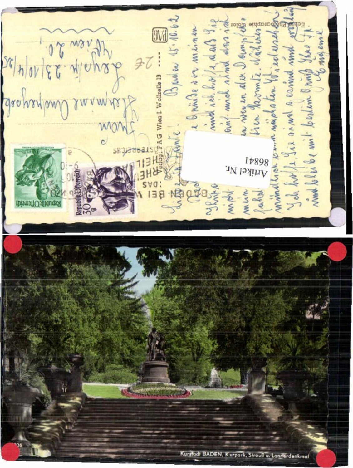 86841,Baden b. Wien Strauss Denkmal