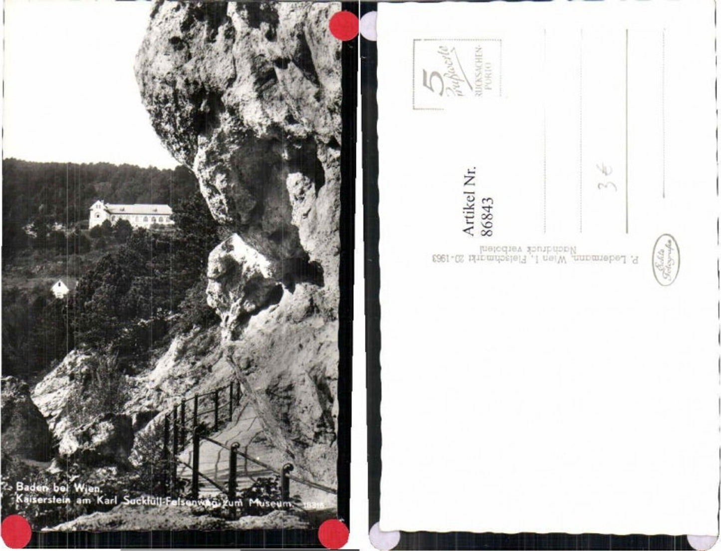 86843,Baden b. Wien Felsenweg zum Museum