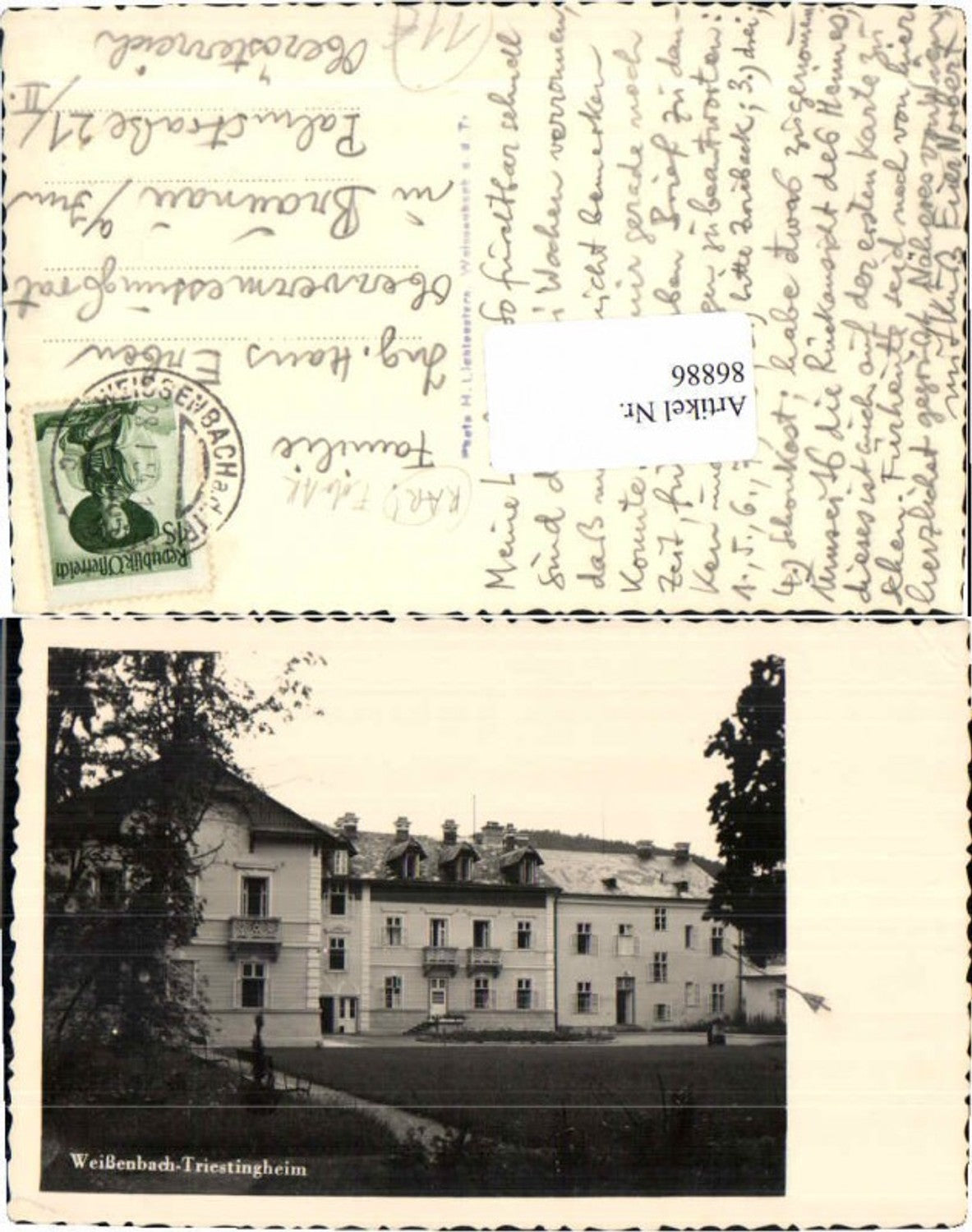 86886,Rare FotoAK Weißenbach a.d. Triesting