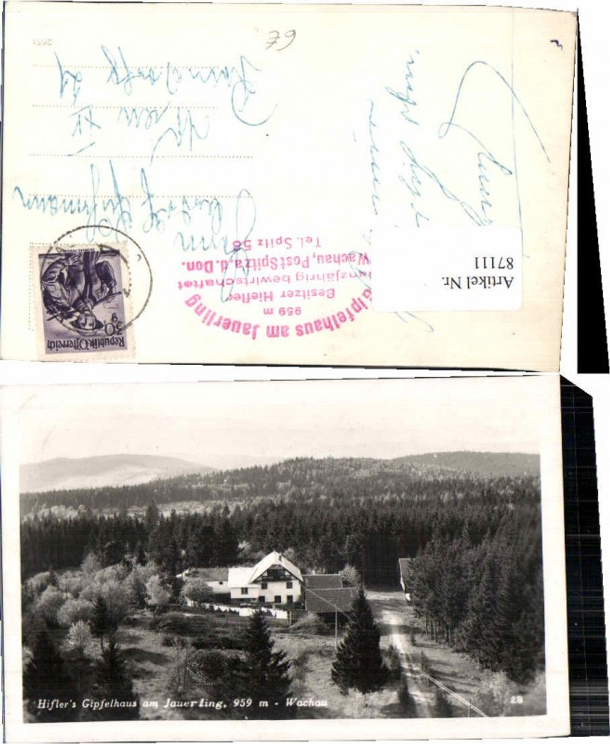 87111,Gasthaus Hifler Jauerling b. Spitz Wachau