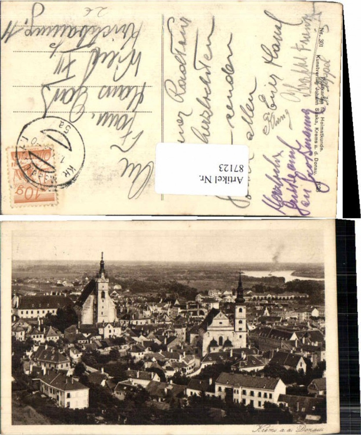 87123,Krems a.d. Donau 1923 Saska Nr 301