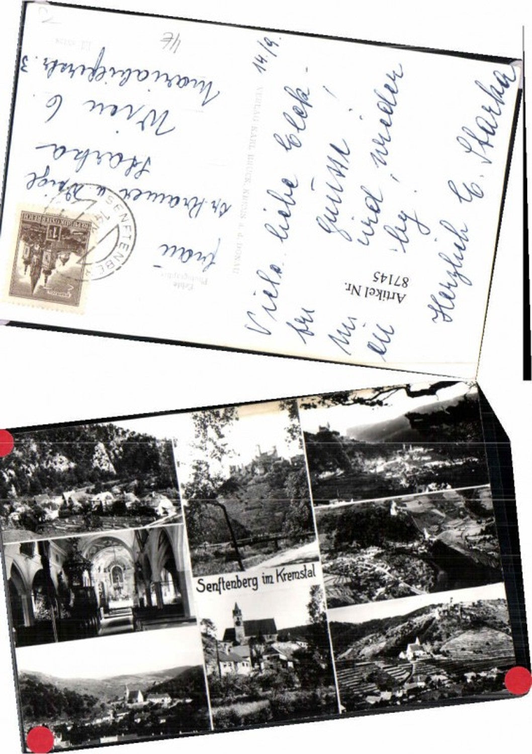 87145,Dürnstein i.d. Wachau Kirche Hof