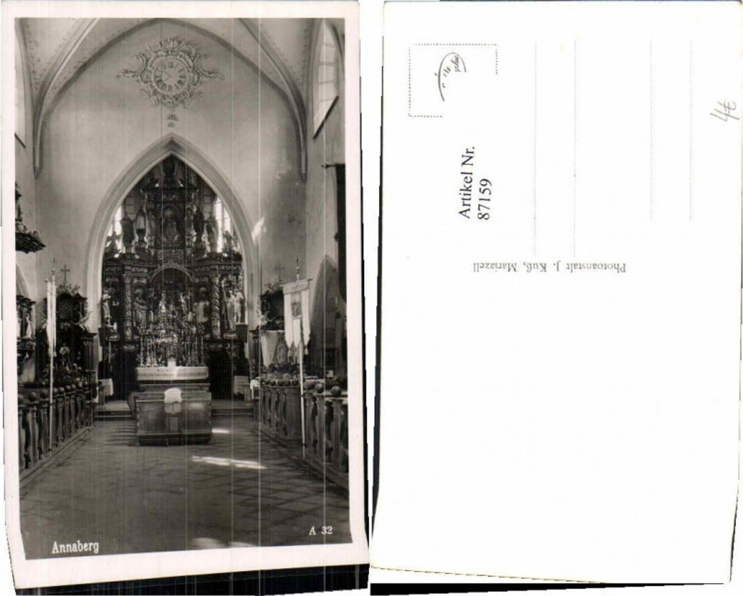 87159,Annaberg Kirche Innen Altar