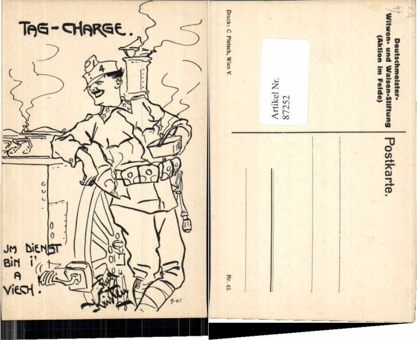 87252,Rudolf Kristen Karikatur Nr 43 Tag Charge