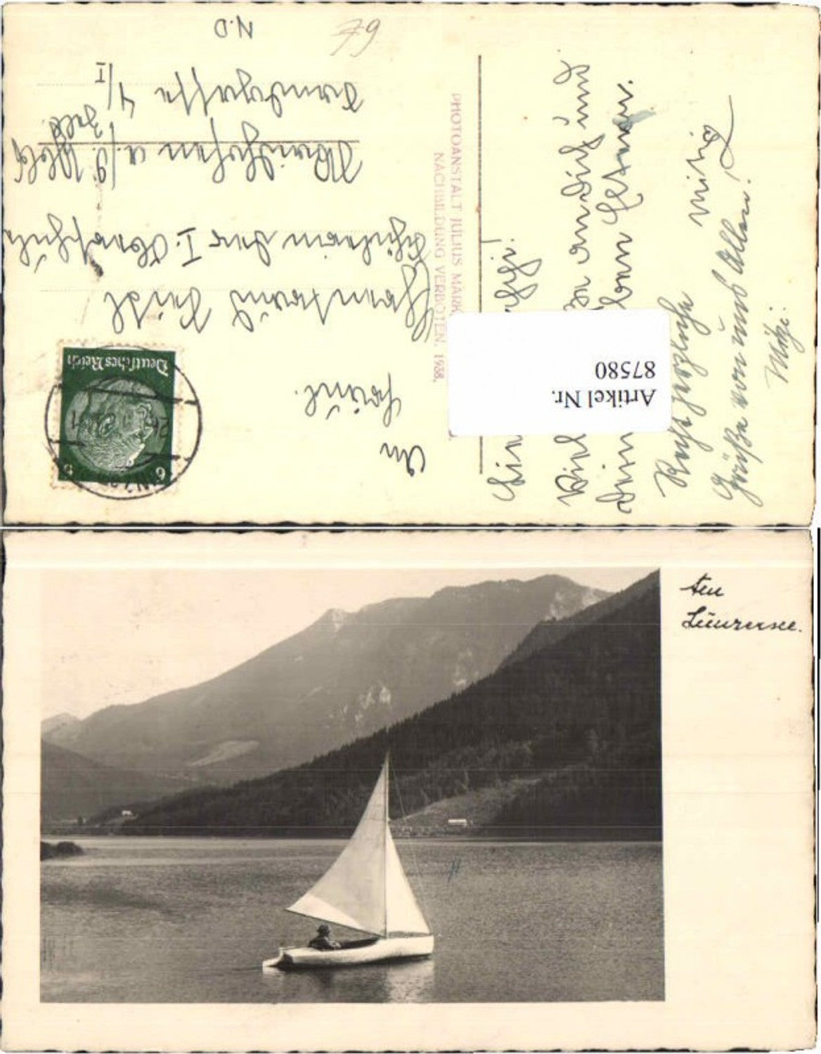 87580,FotoAK Lunzersee Lunz am See Segelboot