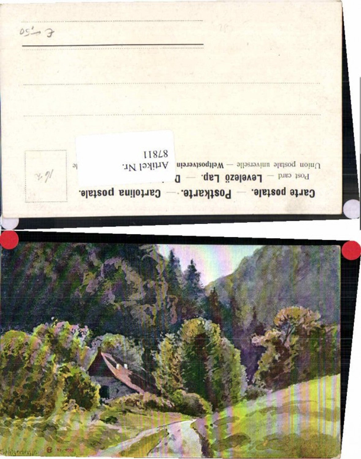 87811,Splitgerber jun. Tolle Künstlerkarte