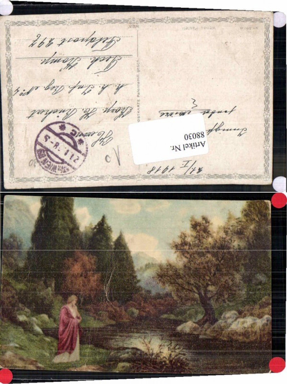 88030,Ernst Kiesling Frau am Ufer
