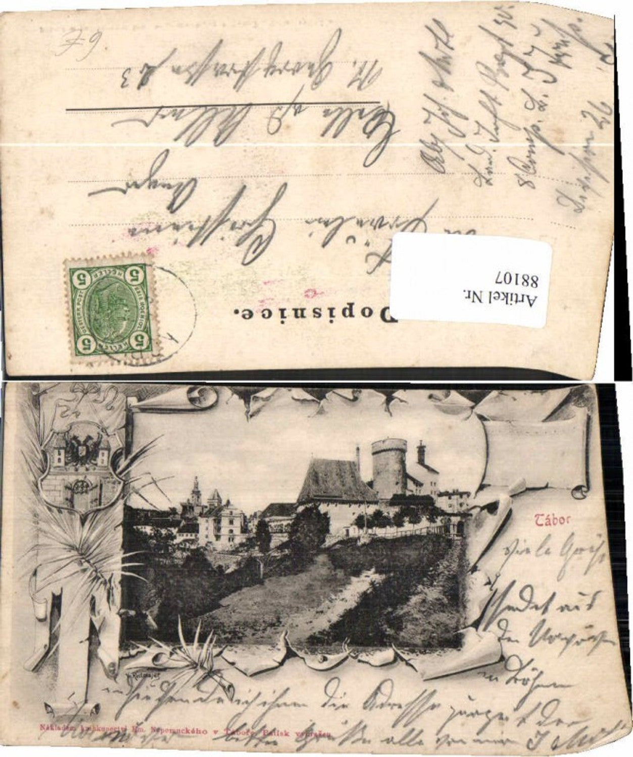 88107,Tabor Tolle Jugendstil Südböhmen Böhmen 1899