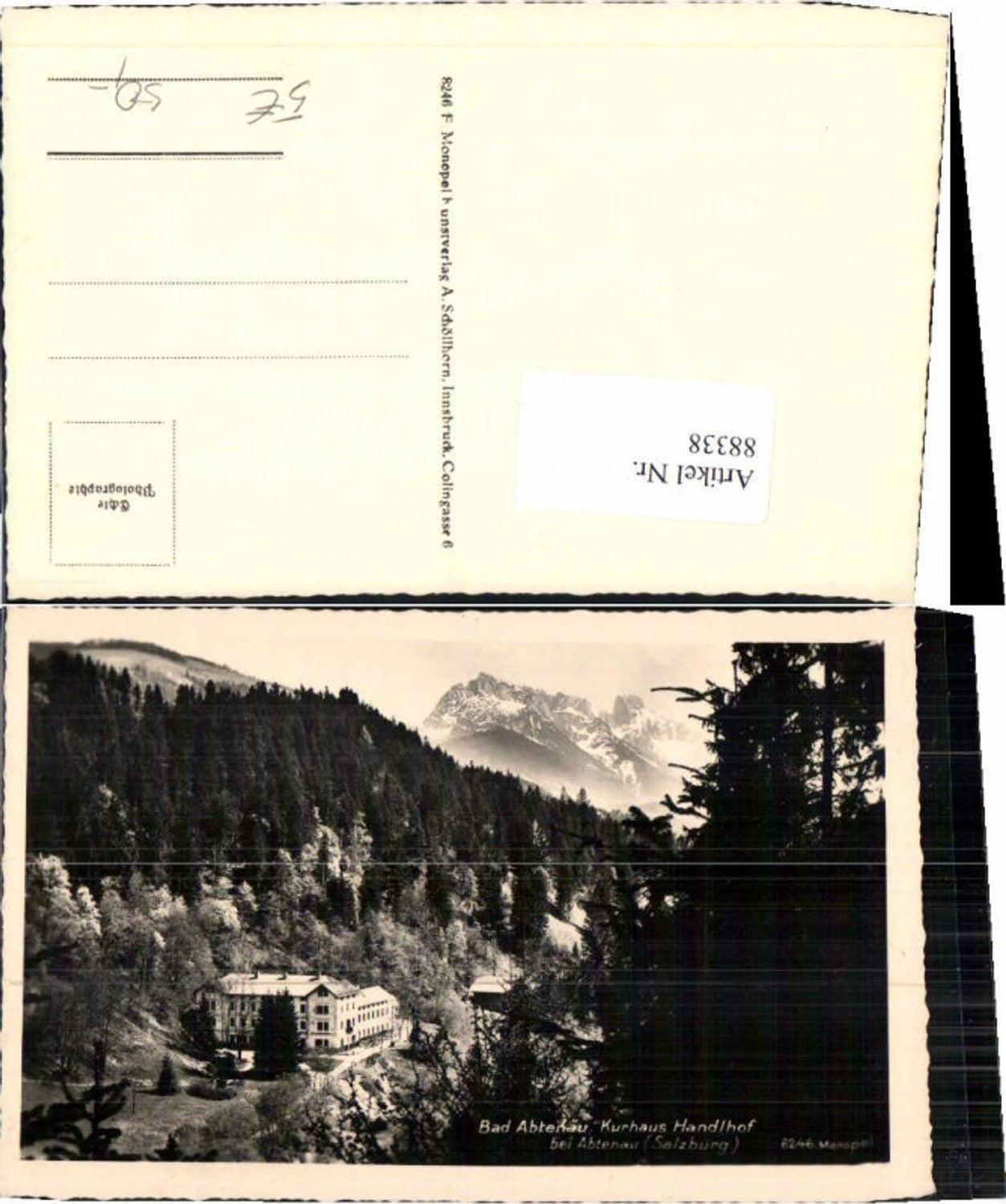 88338,Bad Abtenau Kurhaus Handlhof b. Abtenau