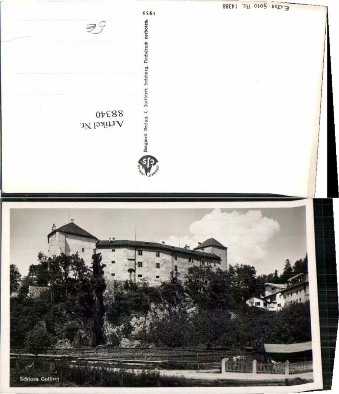 88340,Schloss Golling Partie um 1939