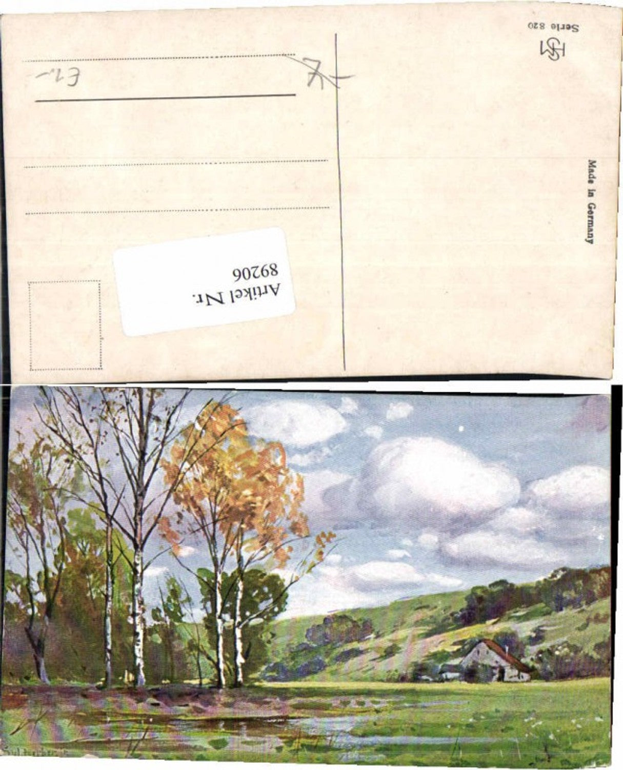 89206,Splitgerber jun. Tolle Künstlerkarte Bäume