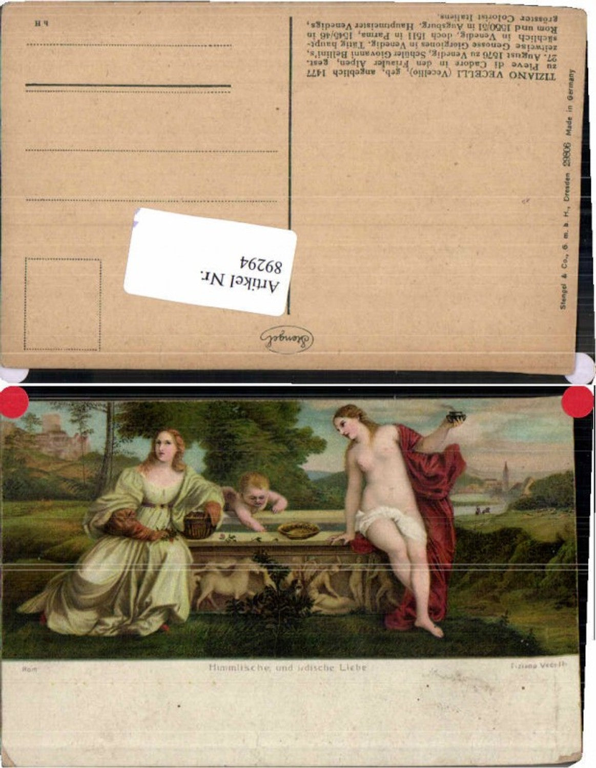 89294,Stengel Co. 29806 Tiziano Vecelli Nackte Frauen