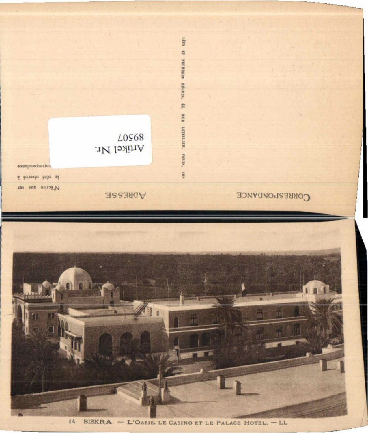 89507,Biskra Algerien Palace Hotel Casino pub LL 14
