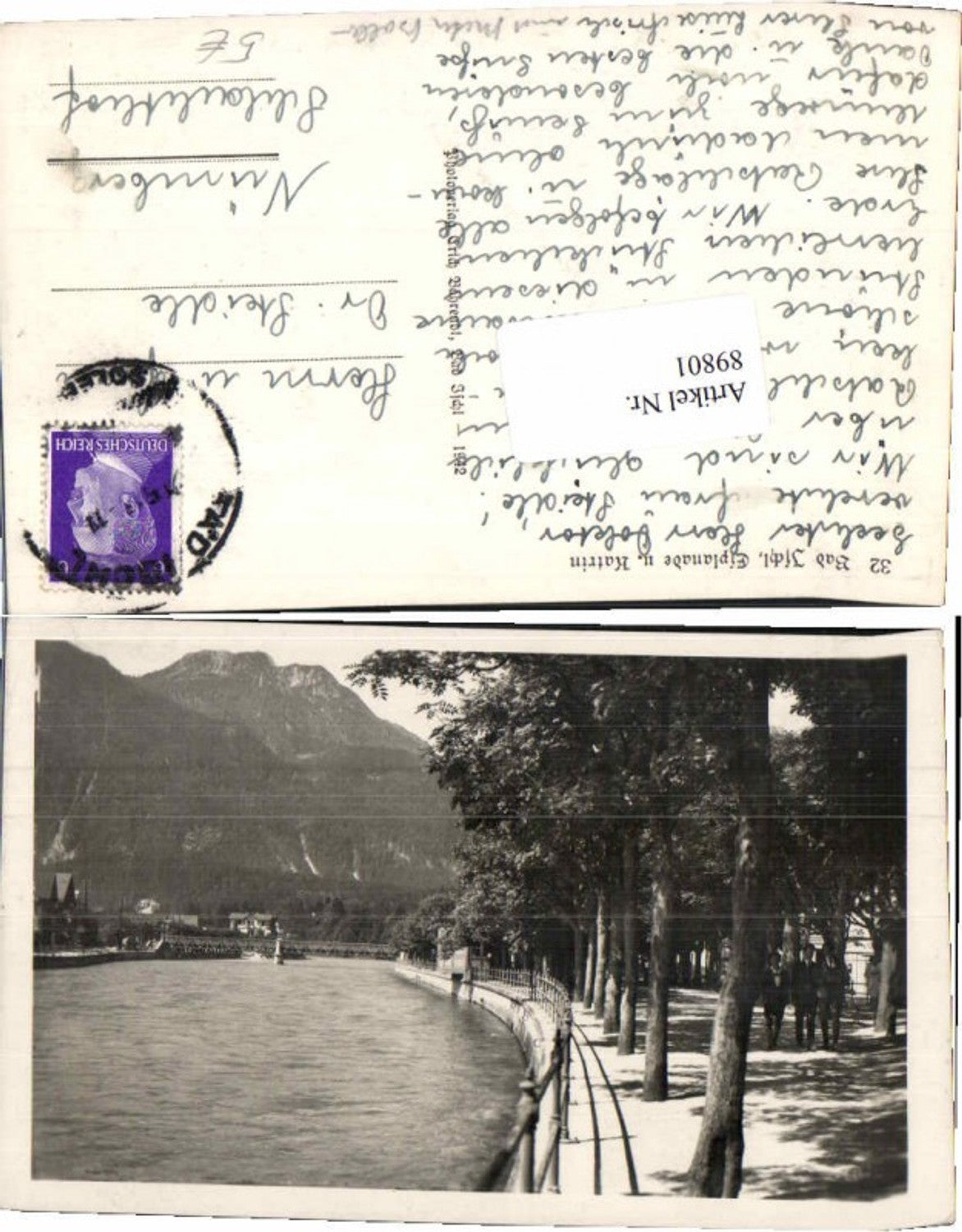 89801,Bad Ischl Esplanade m. Katrin 1930