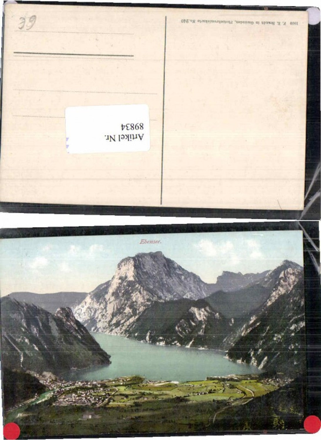 89834,Ebensee Traunsee Tolle Ansicht pub Brandt 240