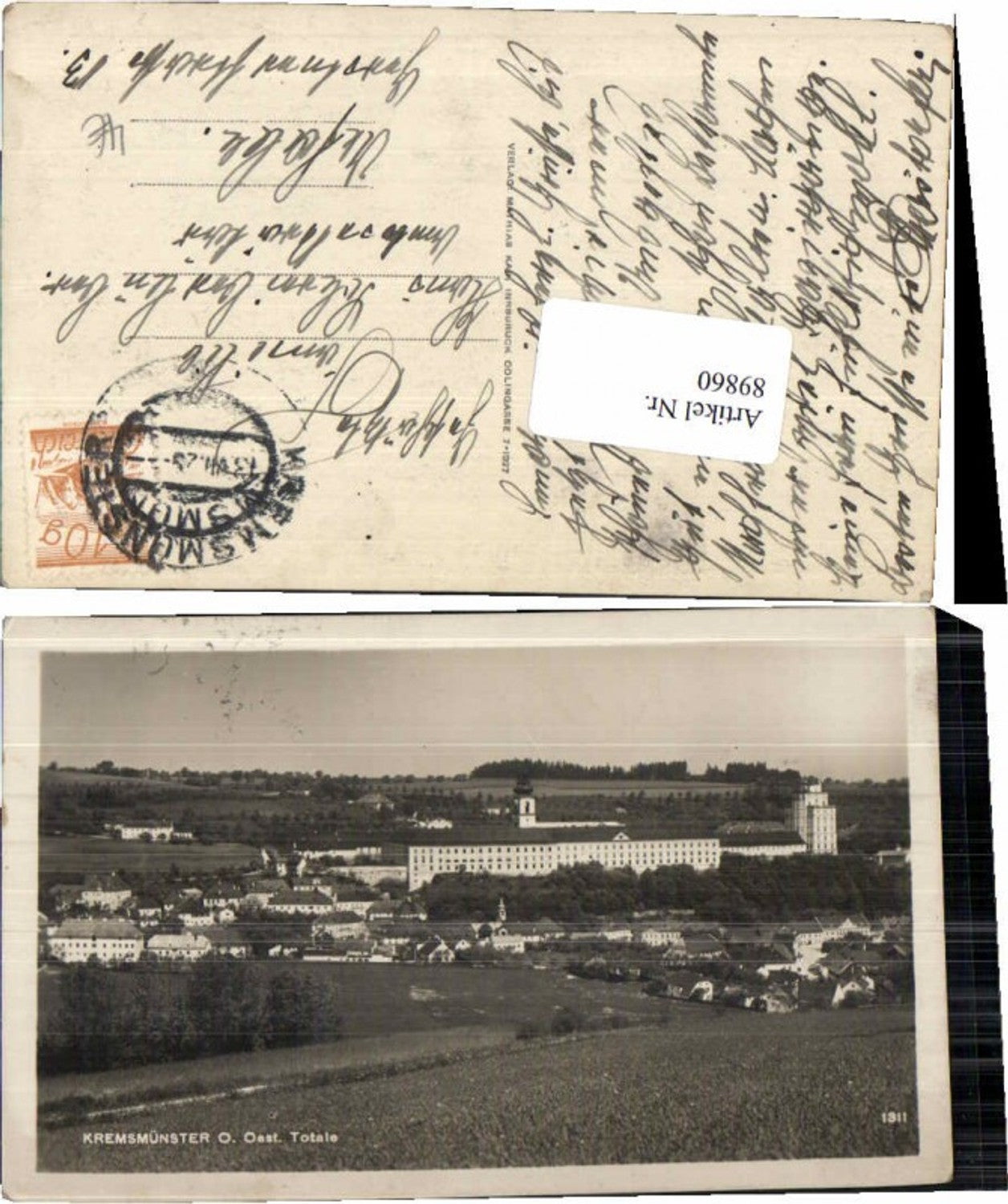 89860,Kremsmünster Totale 1927
