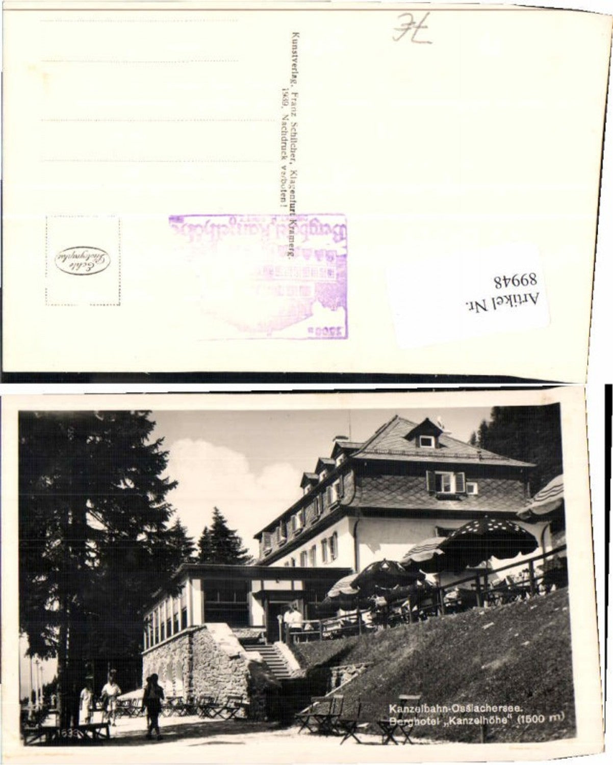 89948,Kanzelbahn Ossiachersee Berghotel Kanzelhöhe Villach