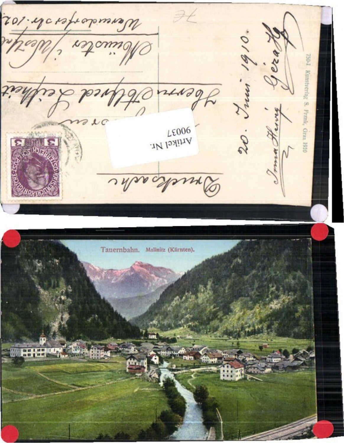 90037, Tauernbahn Mallnitz total 1910