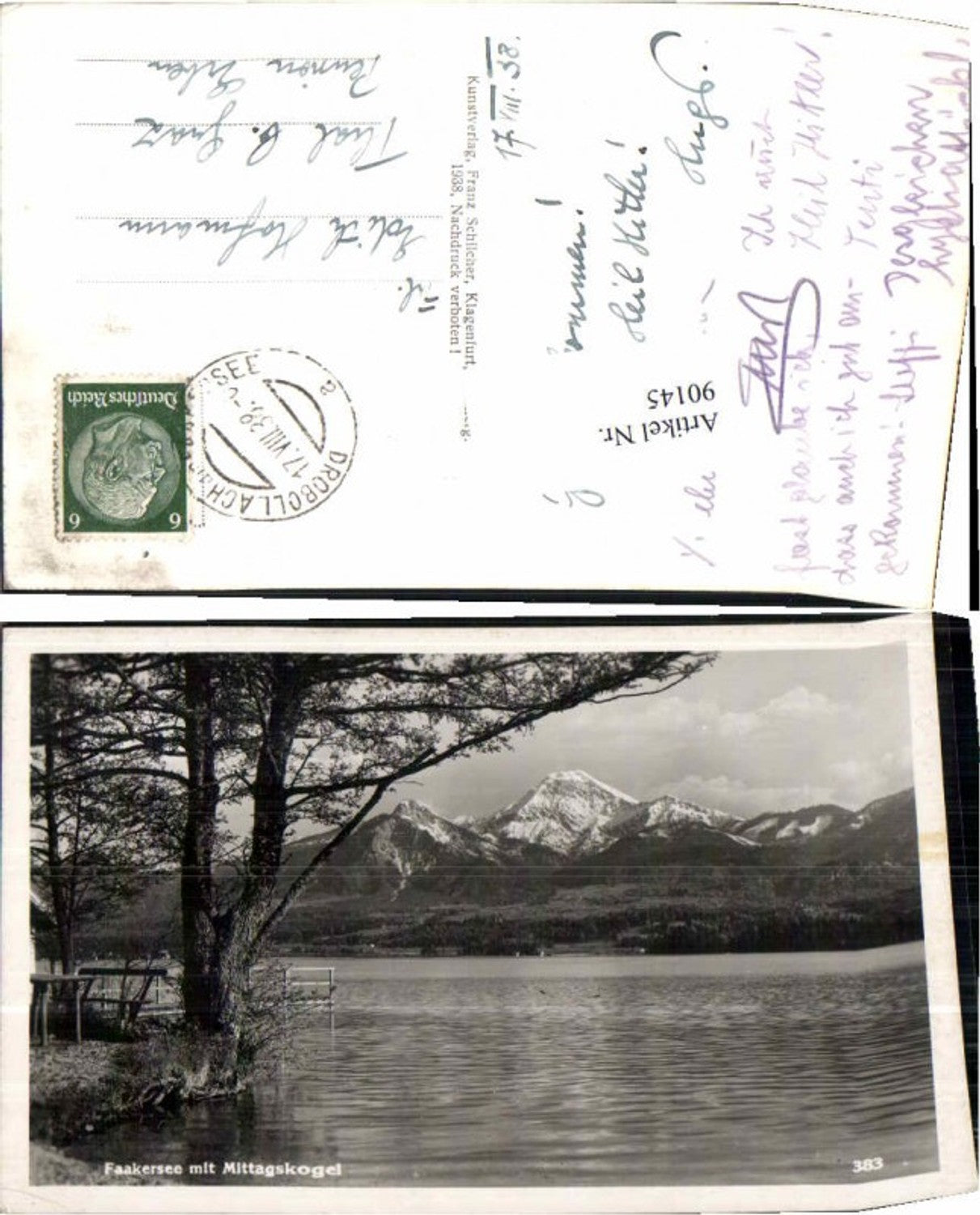 90145, Faakersee Faak shore area Drobollach 1938