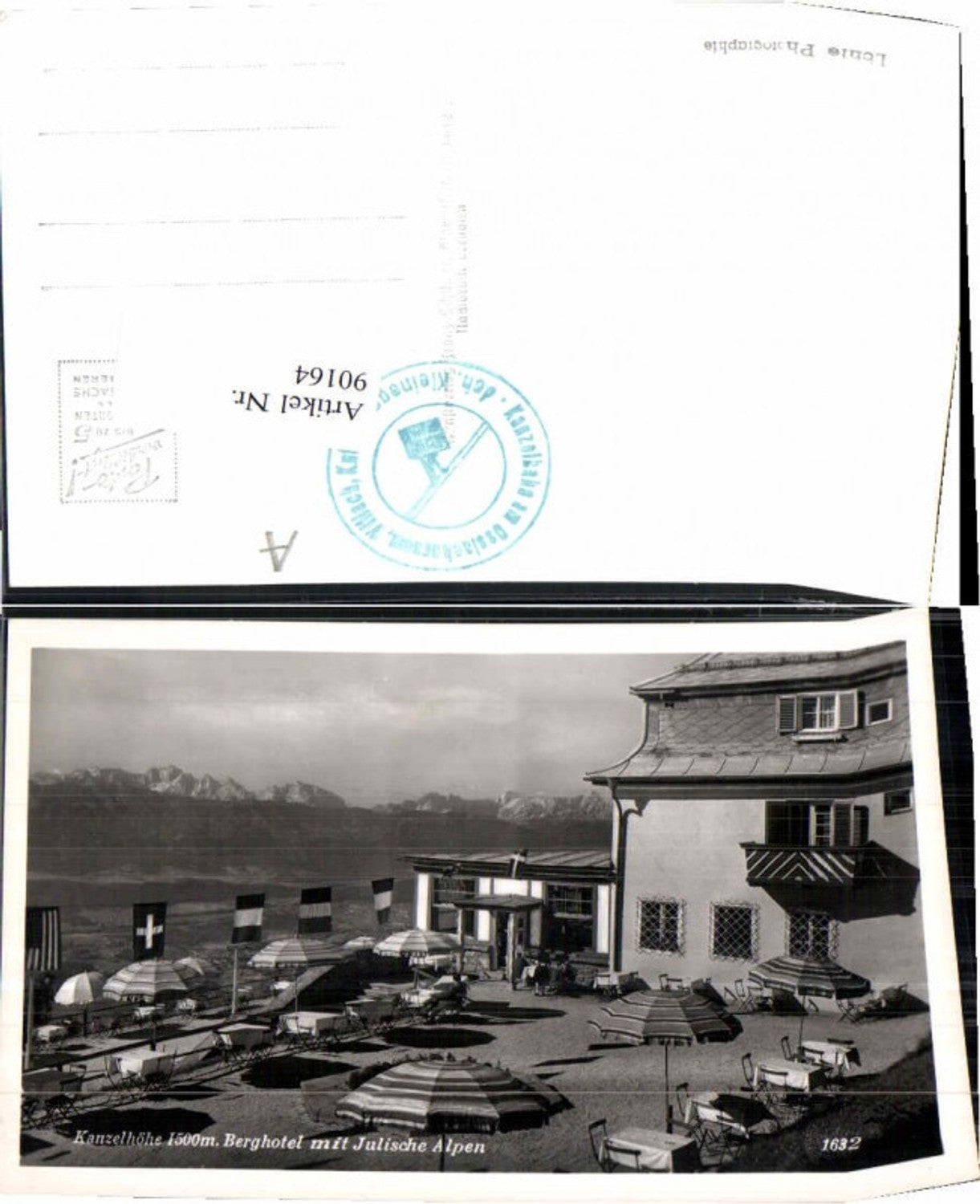 90164,Kanzelhöhe Berghotel Villach Gastgarten Annenheim