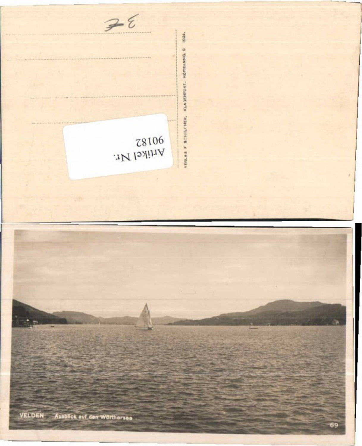 90182,Velden am Wörthersee Segelboot See