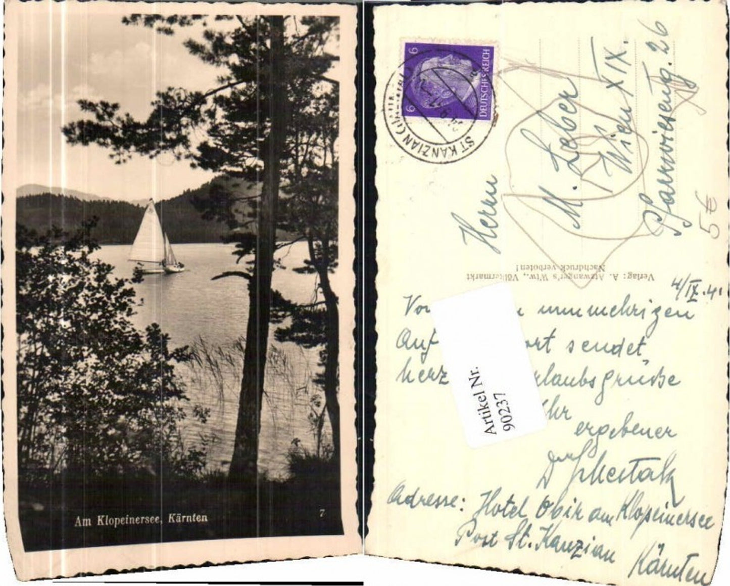 90237,Partie am Klopeinersee Kühnsdorf Segelboot