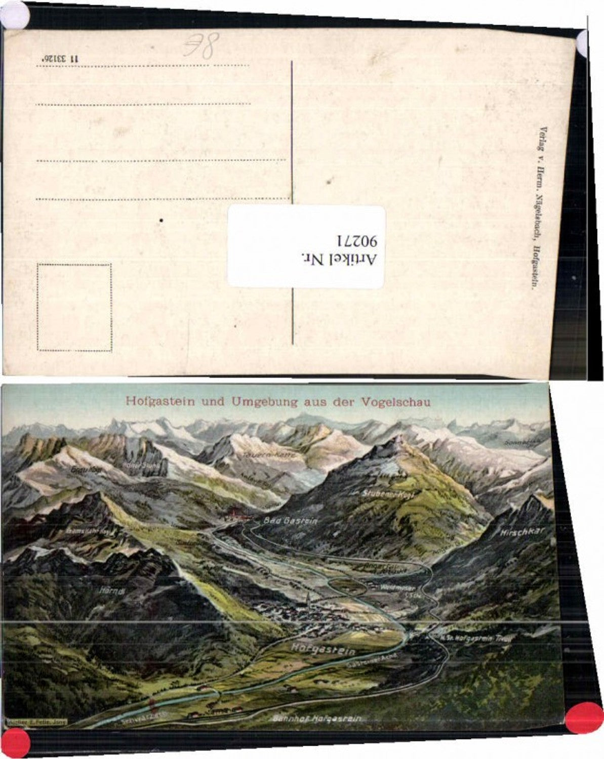 90271,Eugen Felle Hofgastein Badgastein Umgebung Vogelschau