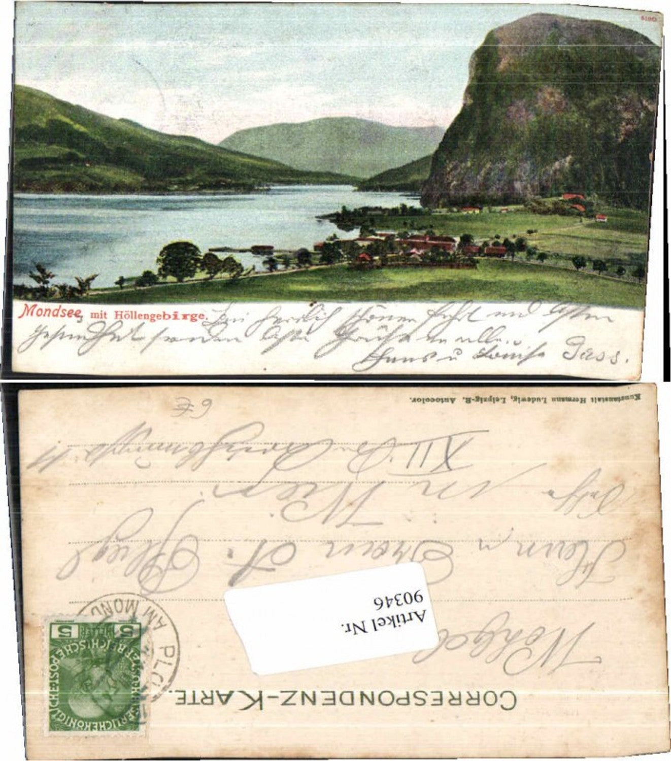 90346,Mondsee m. Höllengebirge 1900