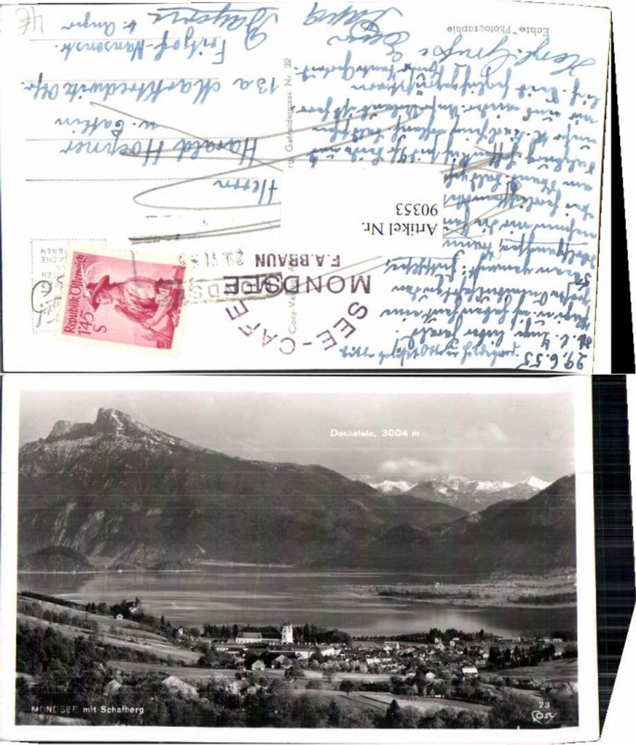 90353,Mondsee m. Schafberg pub Cosy 23