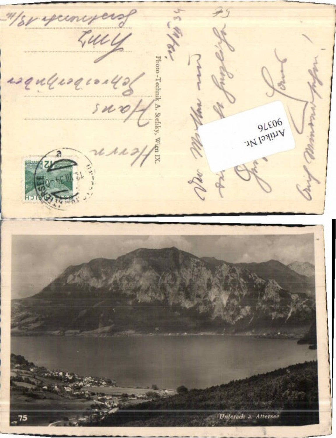 90376,Unterach am Attersee pub Stefsky nr 75