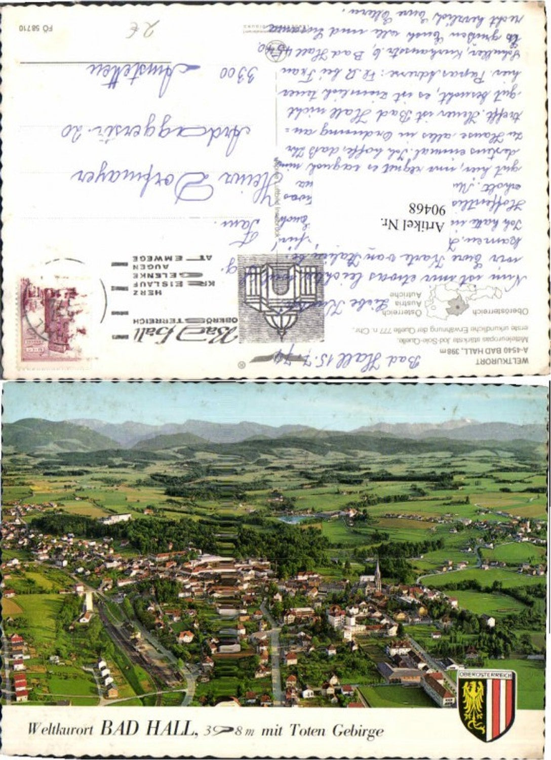 90468,Alpine Luftbild Fliegeraufnahme Bad Hall