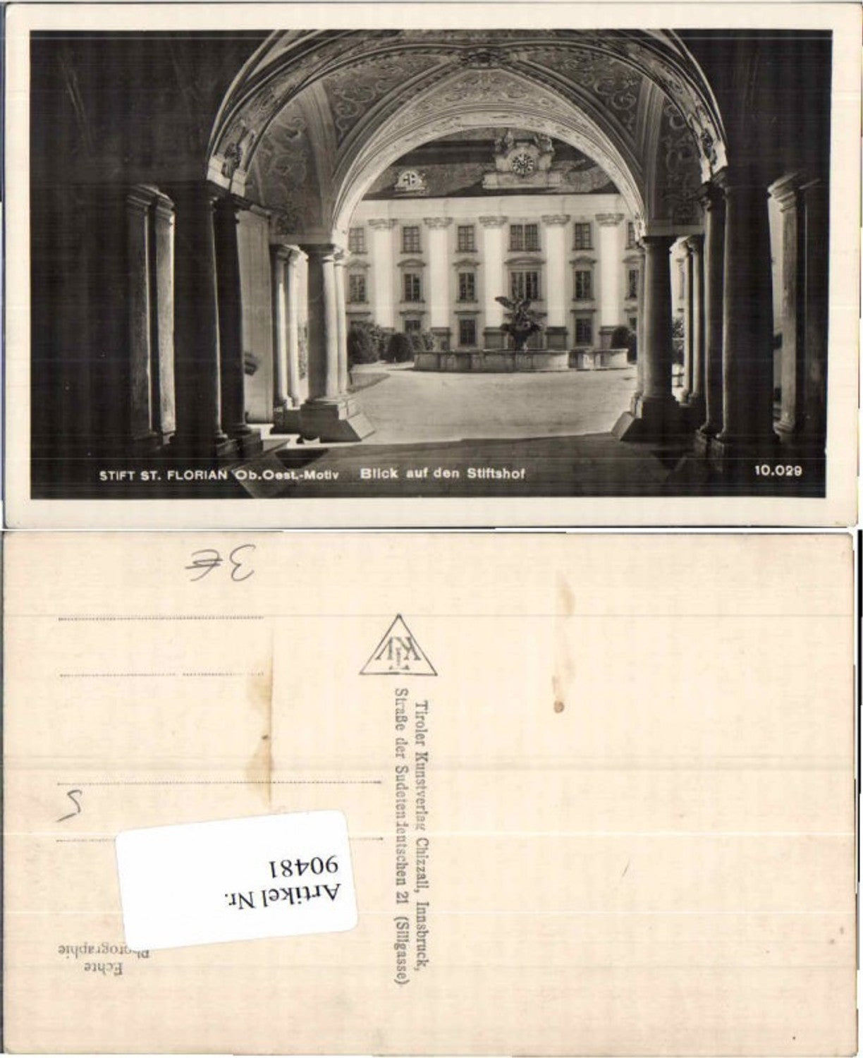 90481,Stift St Florian b. Linz Hof 1930