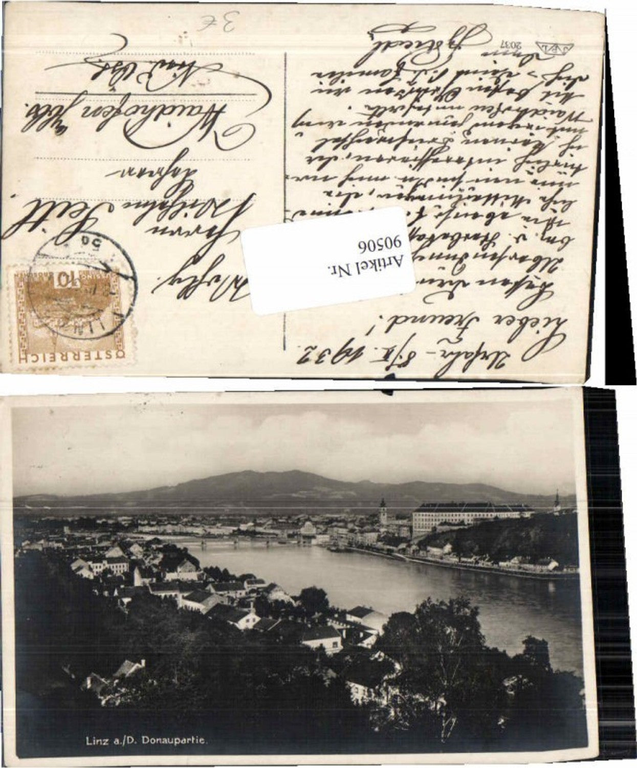 90506,Linz a.d. Donau Donaupartie 1932