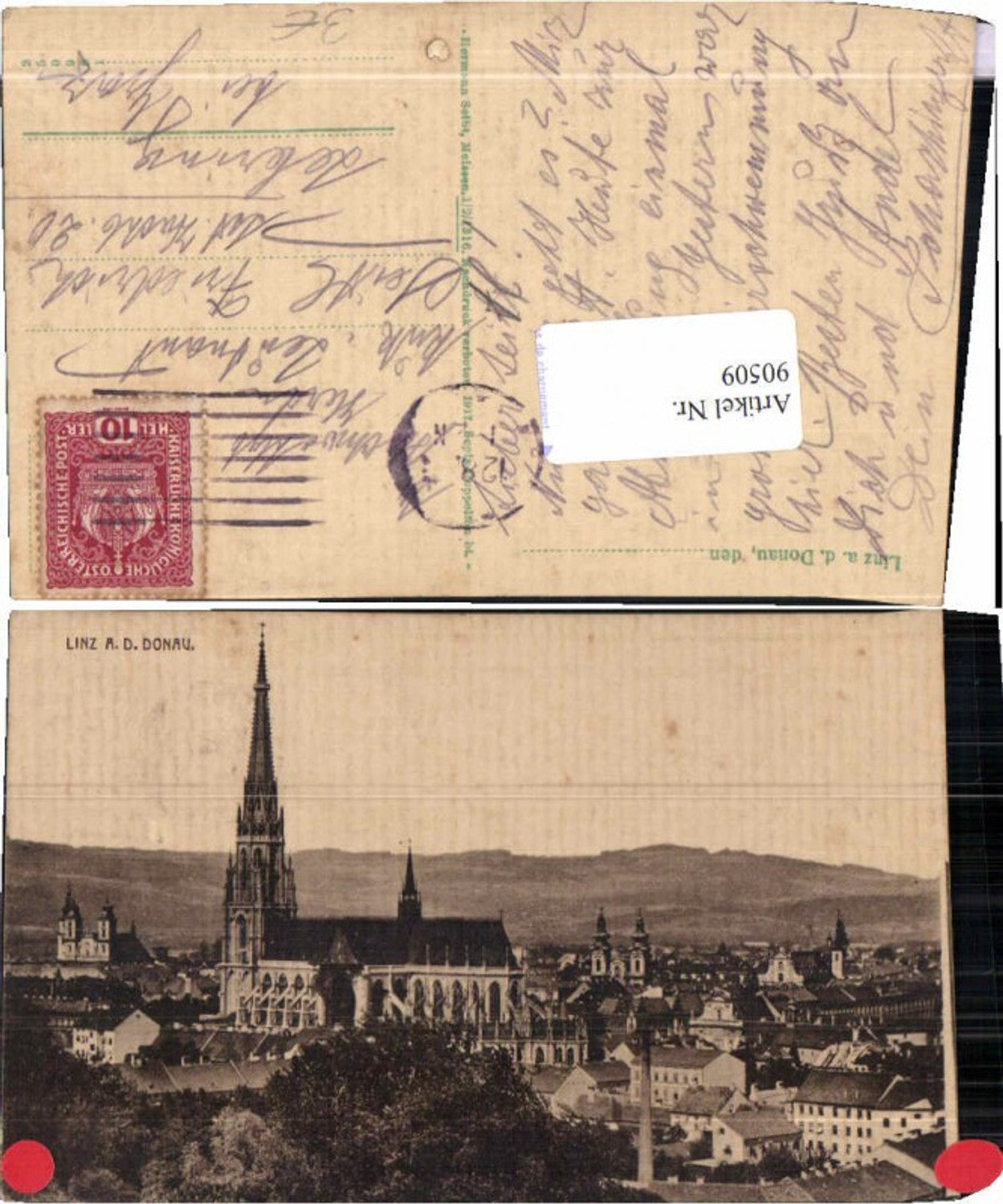 90509,Linz a.d. Donau Totale 1915