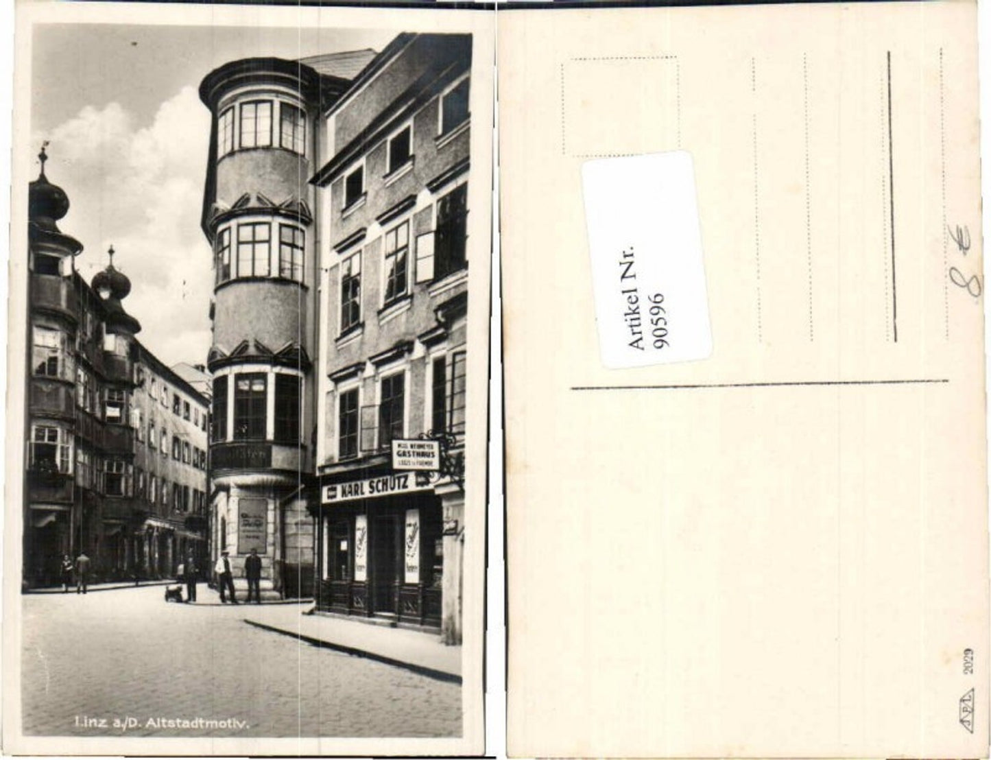 90596,Linz a.d. Donau Altstadt Strassenmotiv