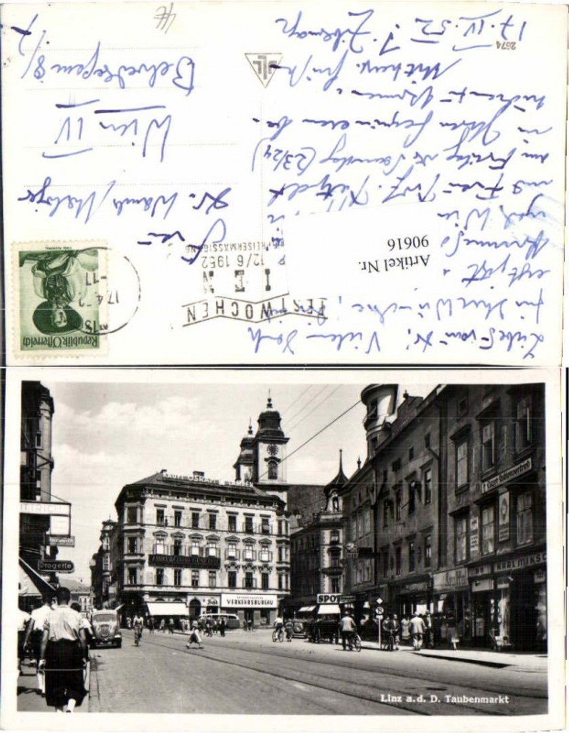 90616,Linz Taubenmarkt Oldtimer Kennz L-1965