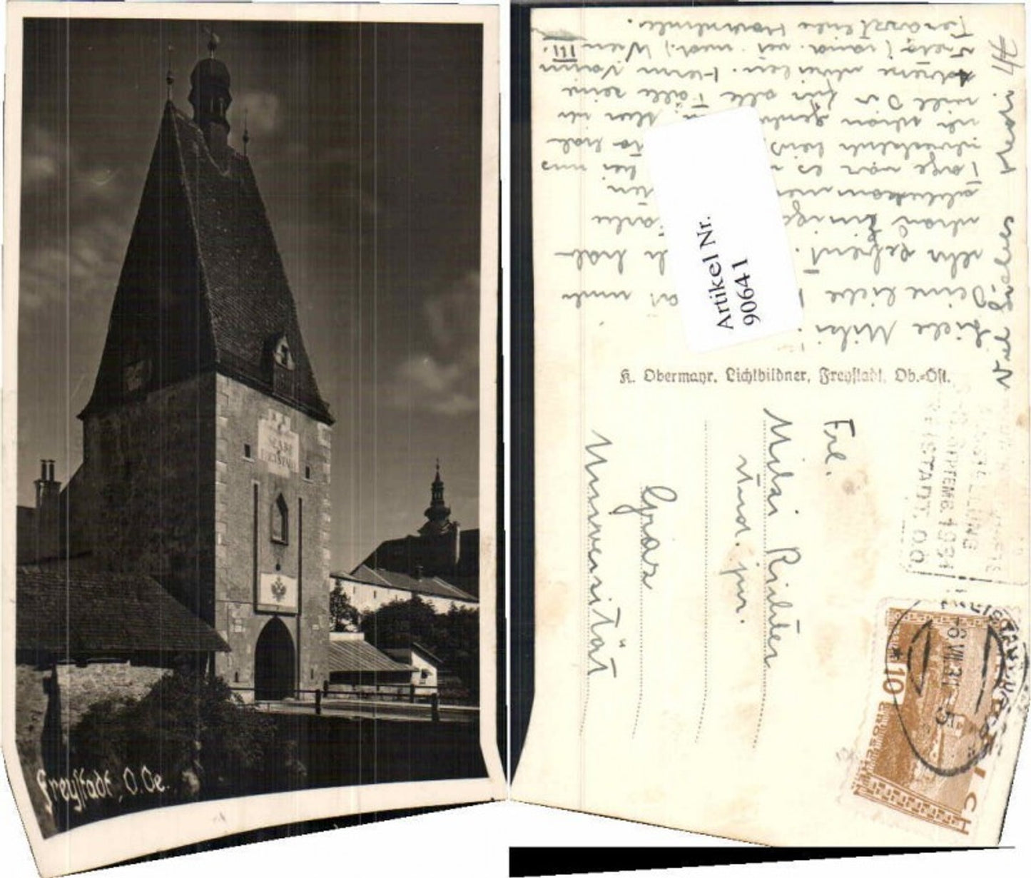 90641,Freistadt Linzertor 1931