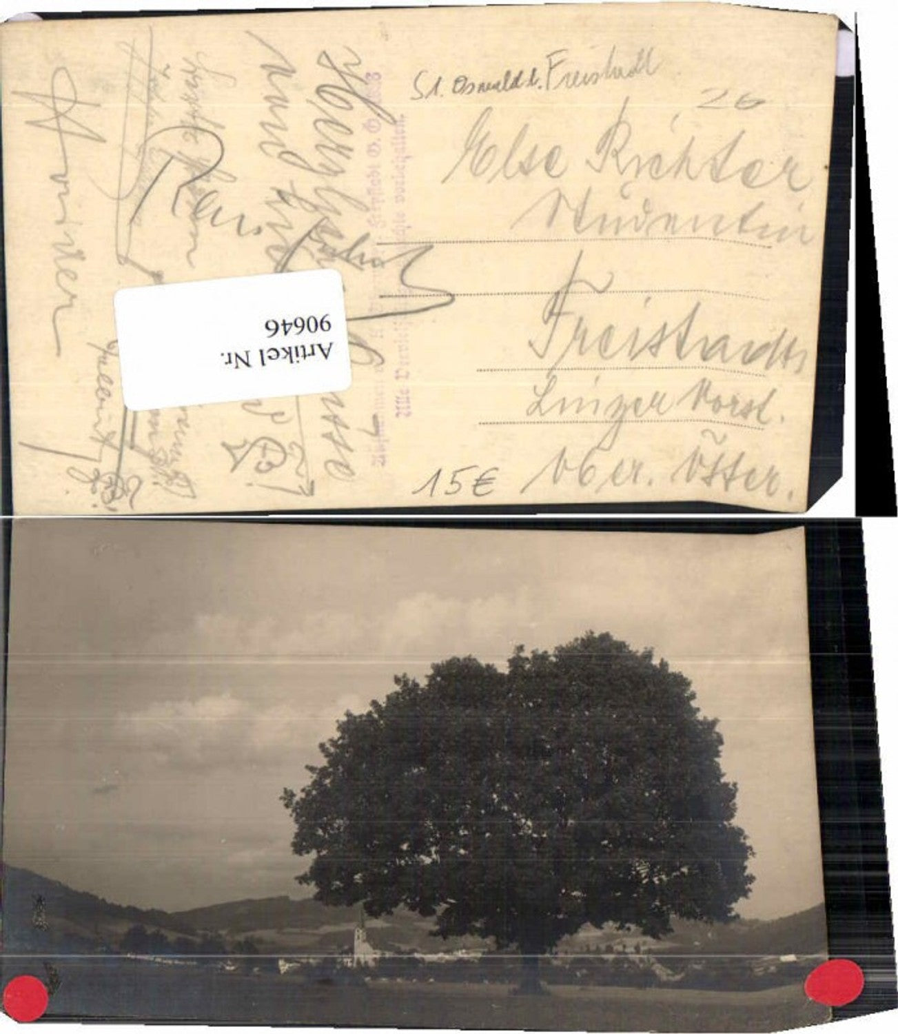 90646,RARE FotoAK St Oswald b. Freistadt 1920