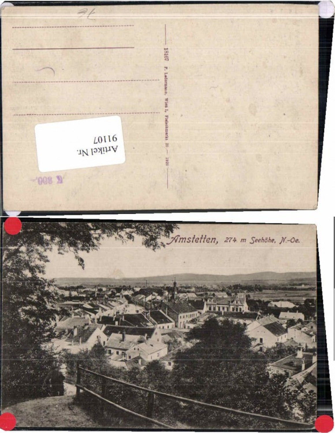 91107,Amstetten Wegpartie 1920