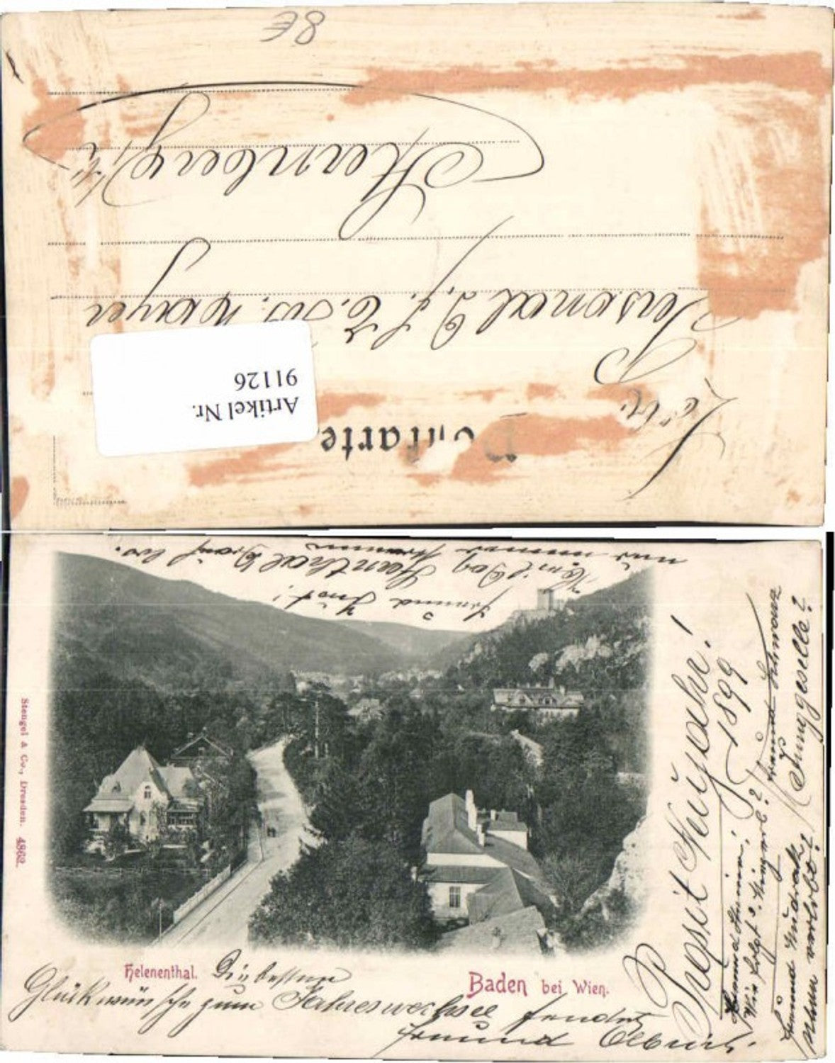 91126,Baden b. Wien Helenenthal 1899