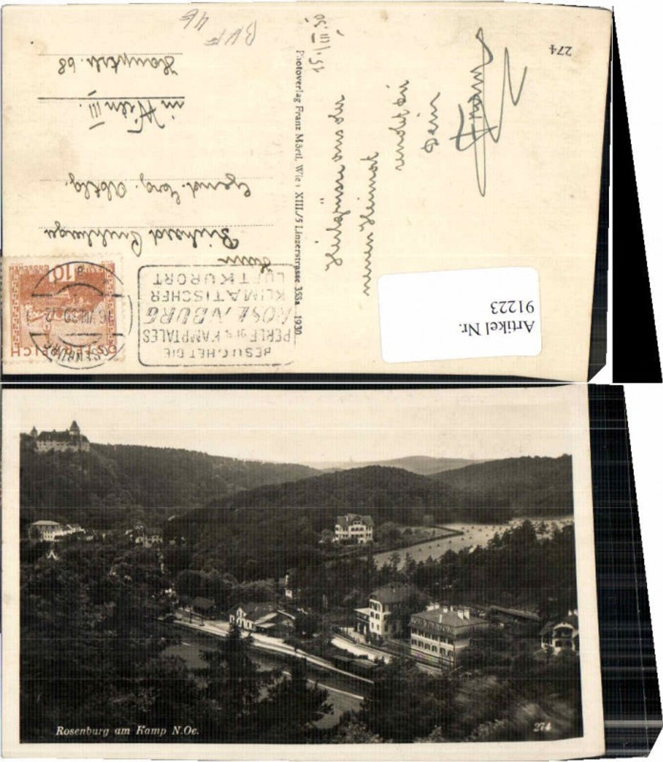 91223,Rosenburg am Kamp Bahnhof 1930