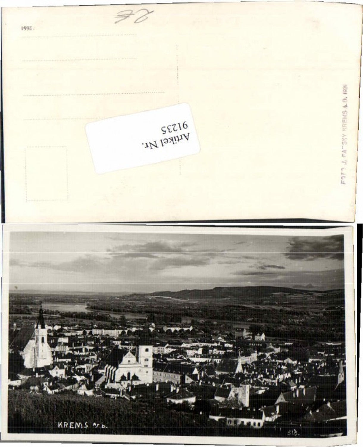 91235,Krems a.d. Donau Totale 1930 pub Farsky