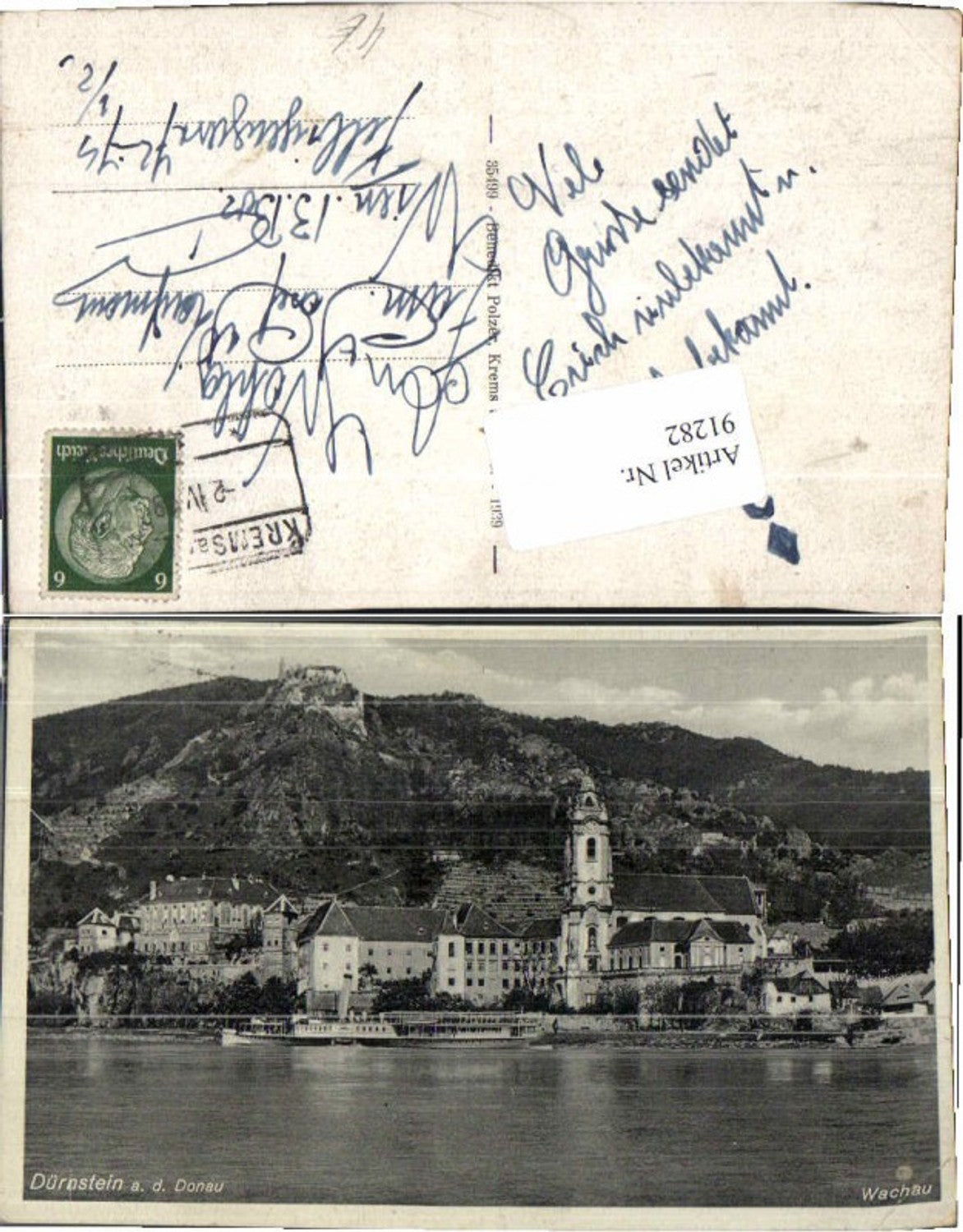 91282,Dürnstein i.d. Wachau Donau Dampfer