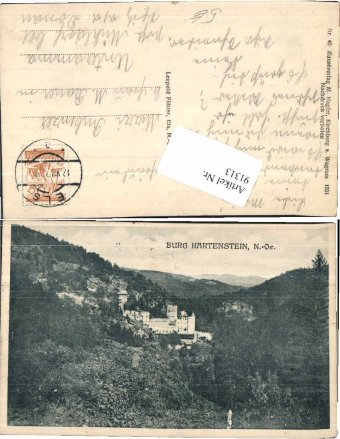 91313,Burg Hartenstein b. Els Senftenberg Krems