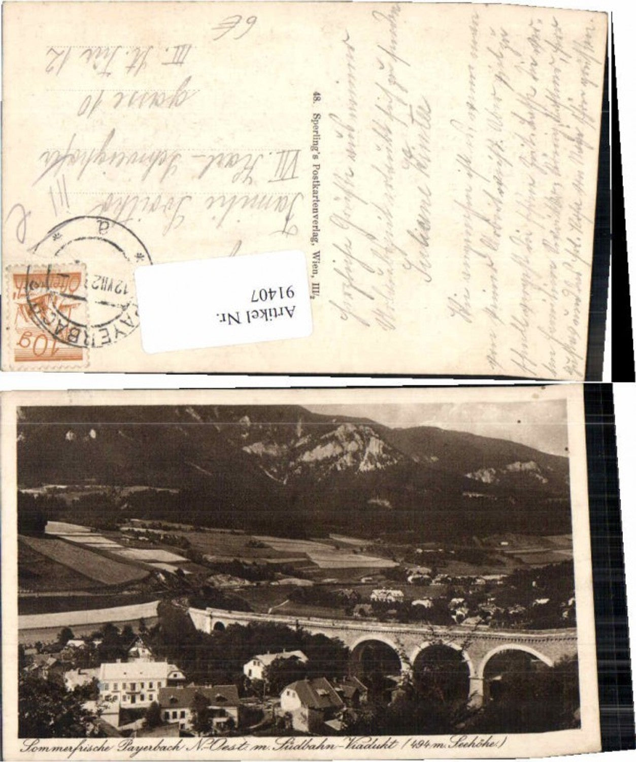 91407,Sommerfrische Payerbach Viadukt Südbahn