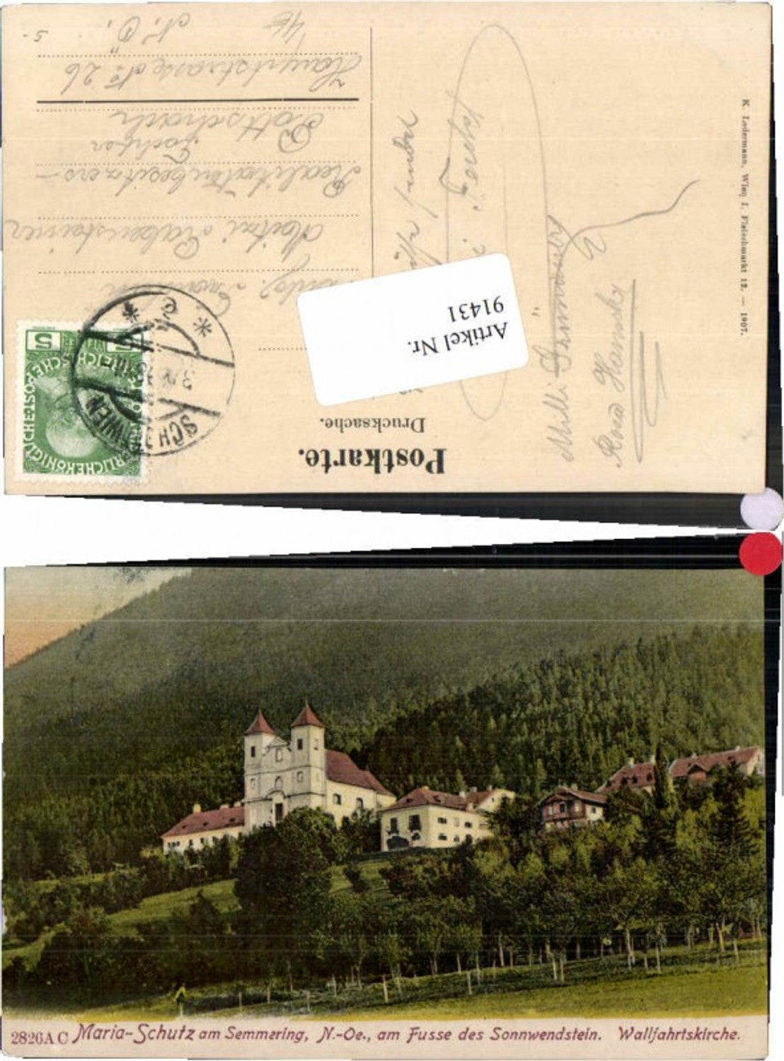 91431,Maria Schutz am Semmering 1907