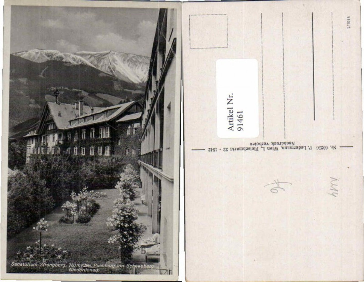 91461,Strengberg bei Pucbberg am Schneeberg