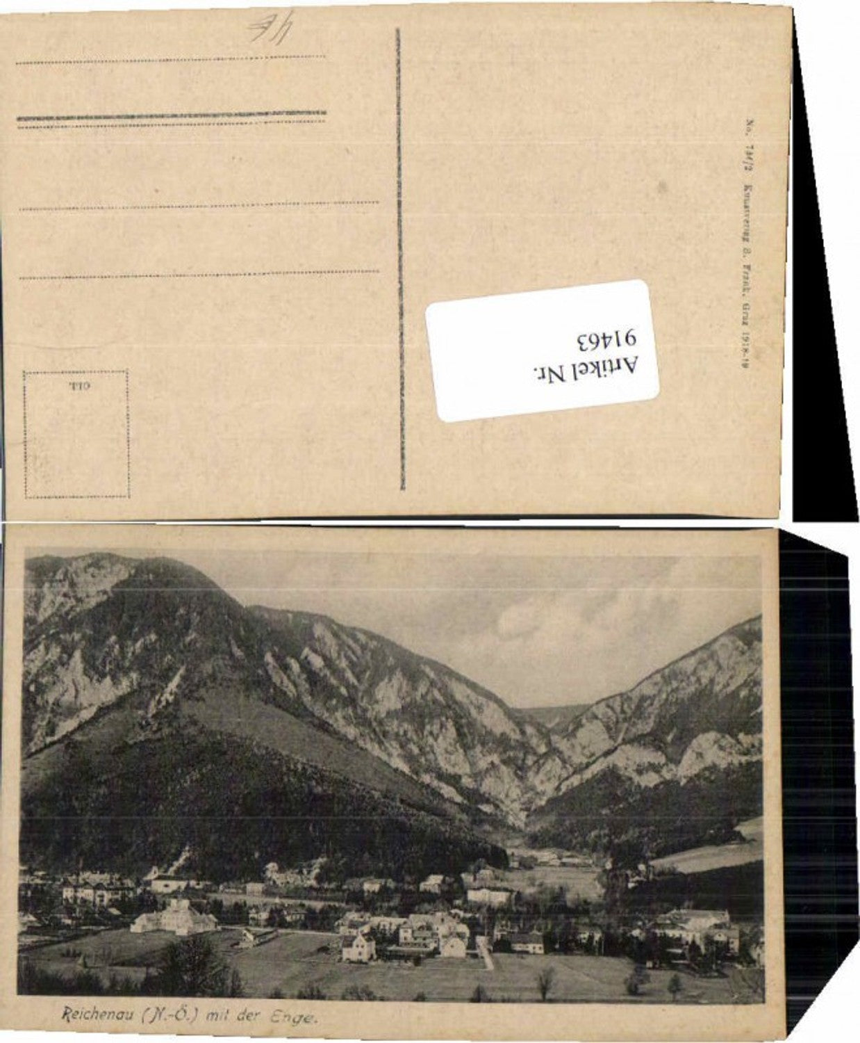 91463,Reichenau a.d. Rax m. Enge 1918