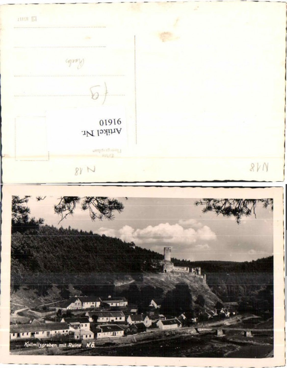 91610,Kollmitzgraben bei Raabs a.d. Thaya Ludweis Kollmitz