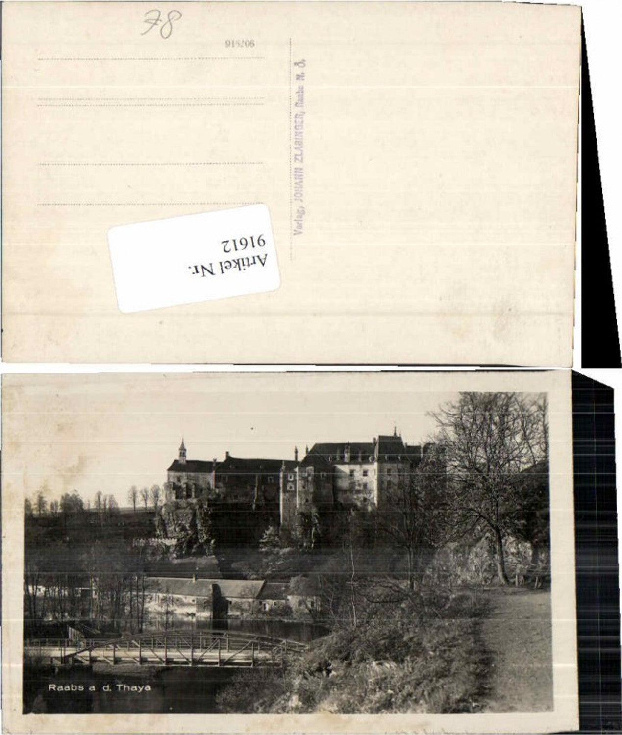 91612,Raabs a.d. Thaya Partie im Ort 1925